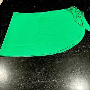 NWT Good American Sarong Beach‎ Pool Swim Wrap in Summer Green Sz 5-8 2X-5X